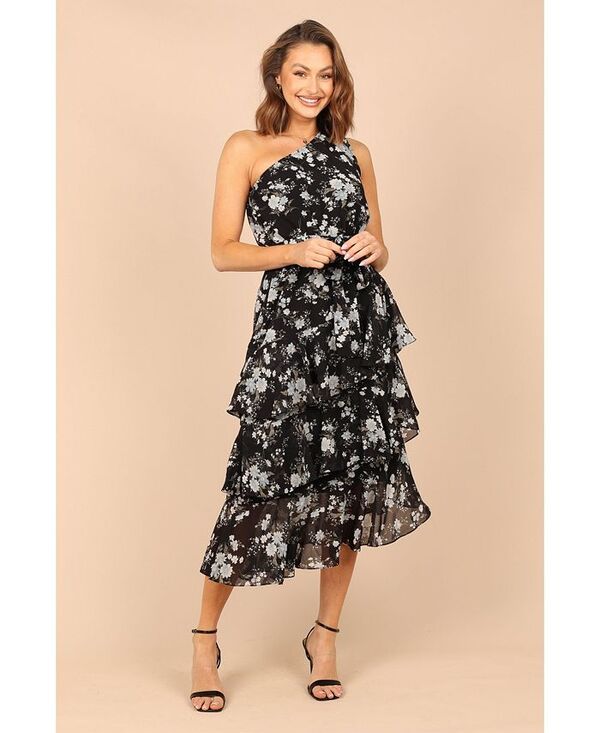 Petal and Pup レディース トップス ワンピース ティアード ミディワンピース ミディ Petal and Pup Womens Brigette One Shoulder Tiered