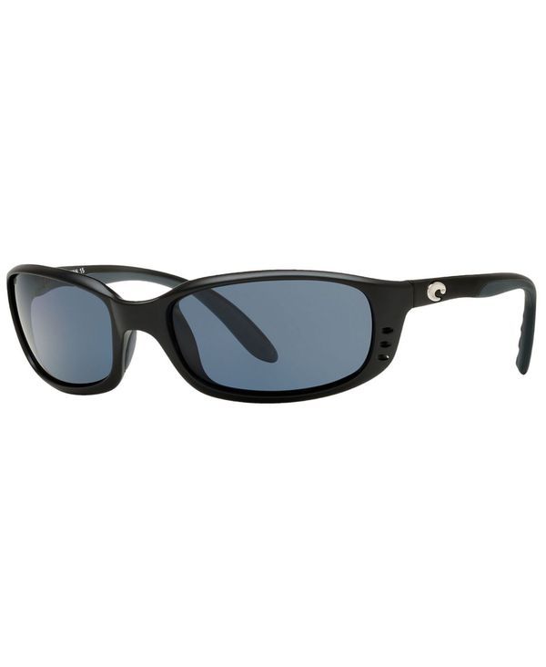 コスタデルマール メンズ アクセサリー サングラス・アイウェア Costa Del Mar Polarized Sunglasses BRINEP Matte Black 580P Grey ブラック
