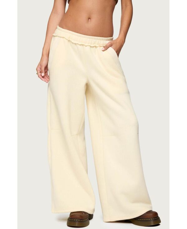 アディクテッド レディース ボトムス カジュアルパンツ パンツ スウェットパンツ Edikted Womens Kori Oversized Sweatpants Yellow イエロー