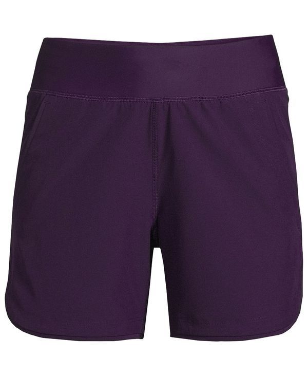 ランズエンド レディース ボトムス ハーフパンツ・ショーツ ショートパンツ Lands End Womens Curvy Fit 5 Quick Dry Swim Shorts with Panty
