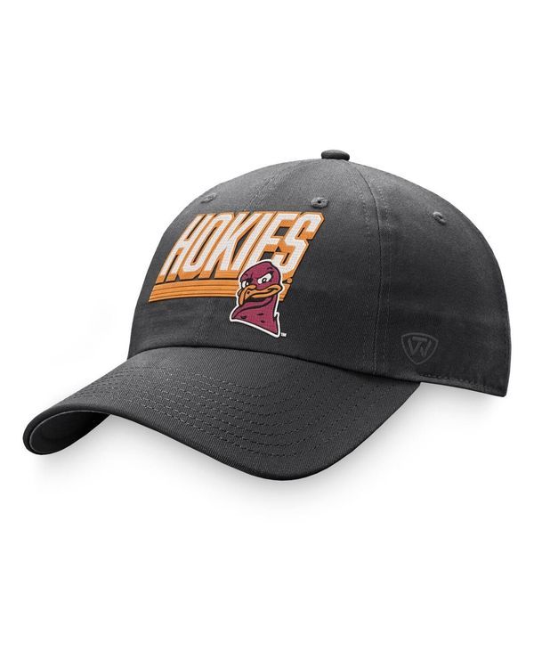 トップオブザワールド メンズ アクセサリー 帽子 Top of the World Mens Charcoal Virginia Tech Hokies Slice Adjustable Hat Ch