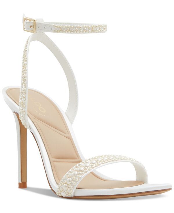 アルド レディース シューズ サンダル ALDO Womens Perlea TwoPiece Imitation Pearl Dress Sandals White Multi ホワイト