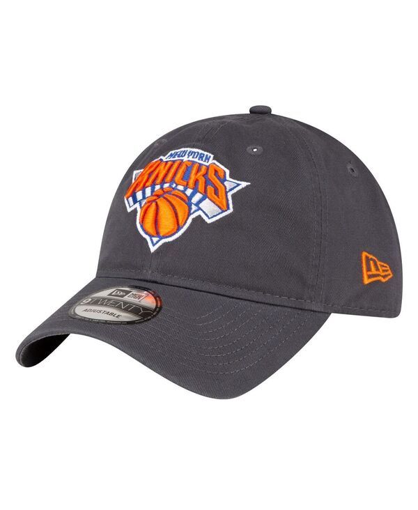 ニューエラ メンズ アクセサリー 帽子 New Era Mens Charcoal New York Knicks Team 20 9TWENTY Adjustable Hat Charcoal チャ