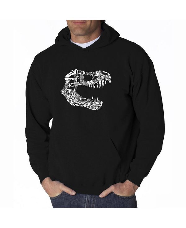 エルエーポップアート メンズ アウター パーカー・スウェット パーカー LA Pop Art Mens Word Art Hoodie TRex Skull Black ブラック