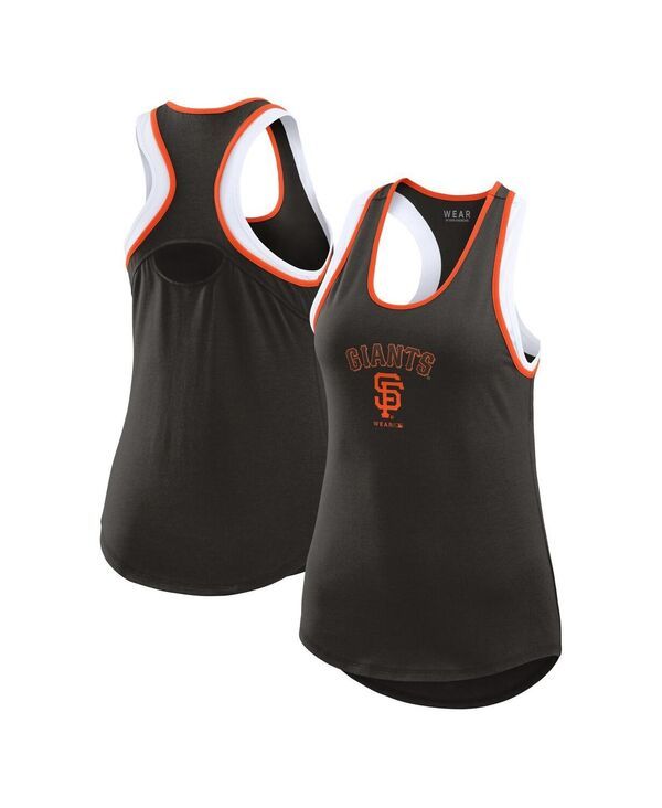 ウェア バイ エリン アンドルーズ レディース トップス タンクトップ WEAR by Erin Andrews Womens Black San Francisco Giants Color Blo