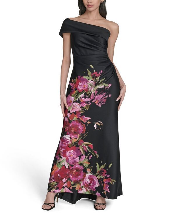 エリザジェイ レディース トップス ワンピース Eliza J Womens OffTheShoulder Long Dress Black ブラック