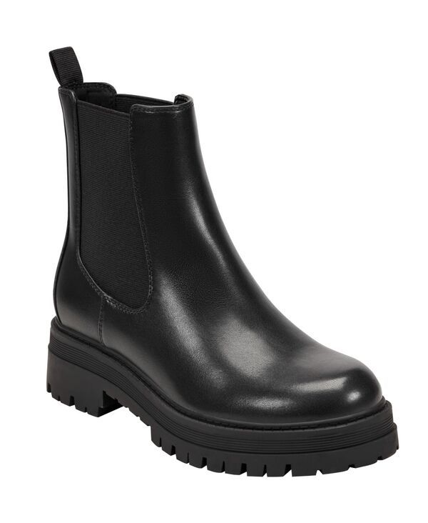 マークフィッシャー レディース シューズ ブーツ・レインブーツ アンクル ブーツ Marc Fisher Womens Peddler Lug Sole Ankle Booties Black ブラッ