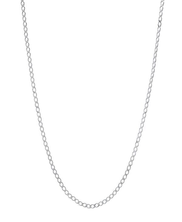 スティールタイム レディース アクセサリー ネックレス・チョーカー・ペンダントトップ レース STEELTIME Unisex Sterling Silver Cuban Flat Necklace