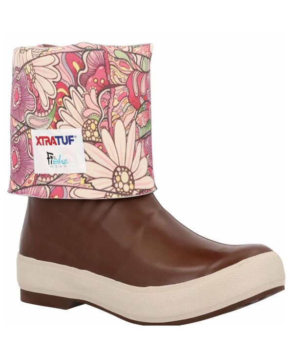 エクストラタフ レディース シューズ ブーツ・レインブーツ XTRATUF Womens 15 in Legacy Boot Brown redtro salm ブラウン