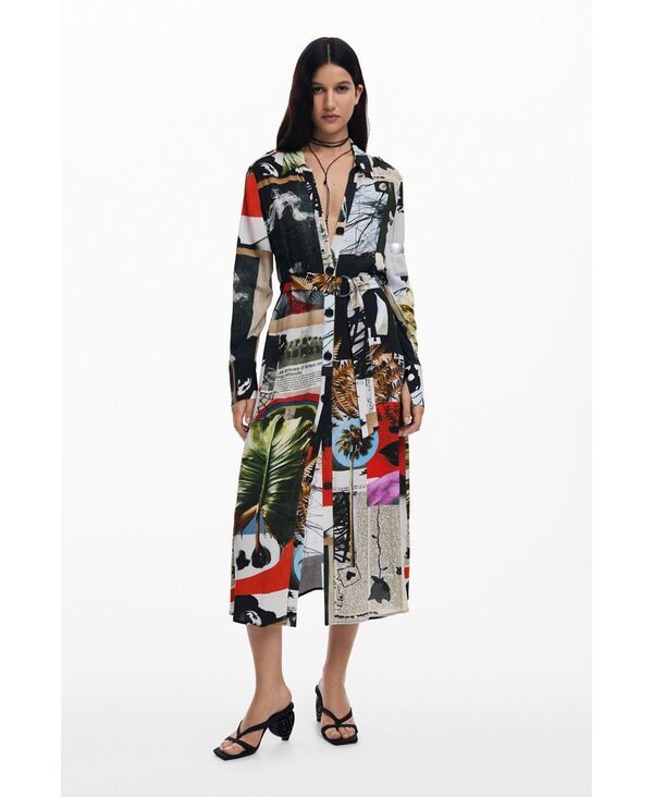 デジグアル レディース トップス ワンピース Desigual Womens Dress designed by Mr Christian Lacroix Open miscellaneous
