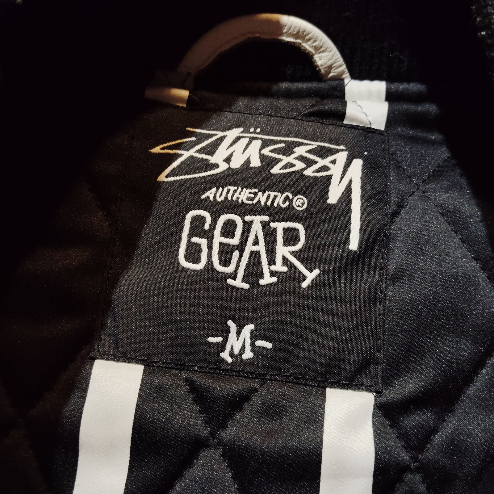 STUSSY × ROC STAR 10AW 10th Anniversary Varsity Jacket