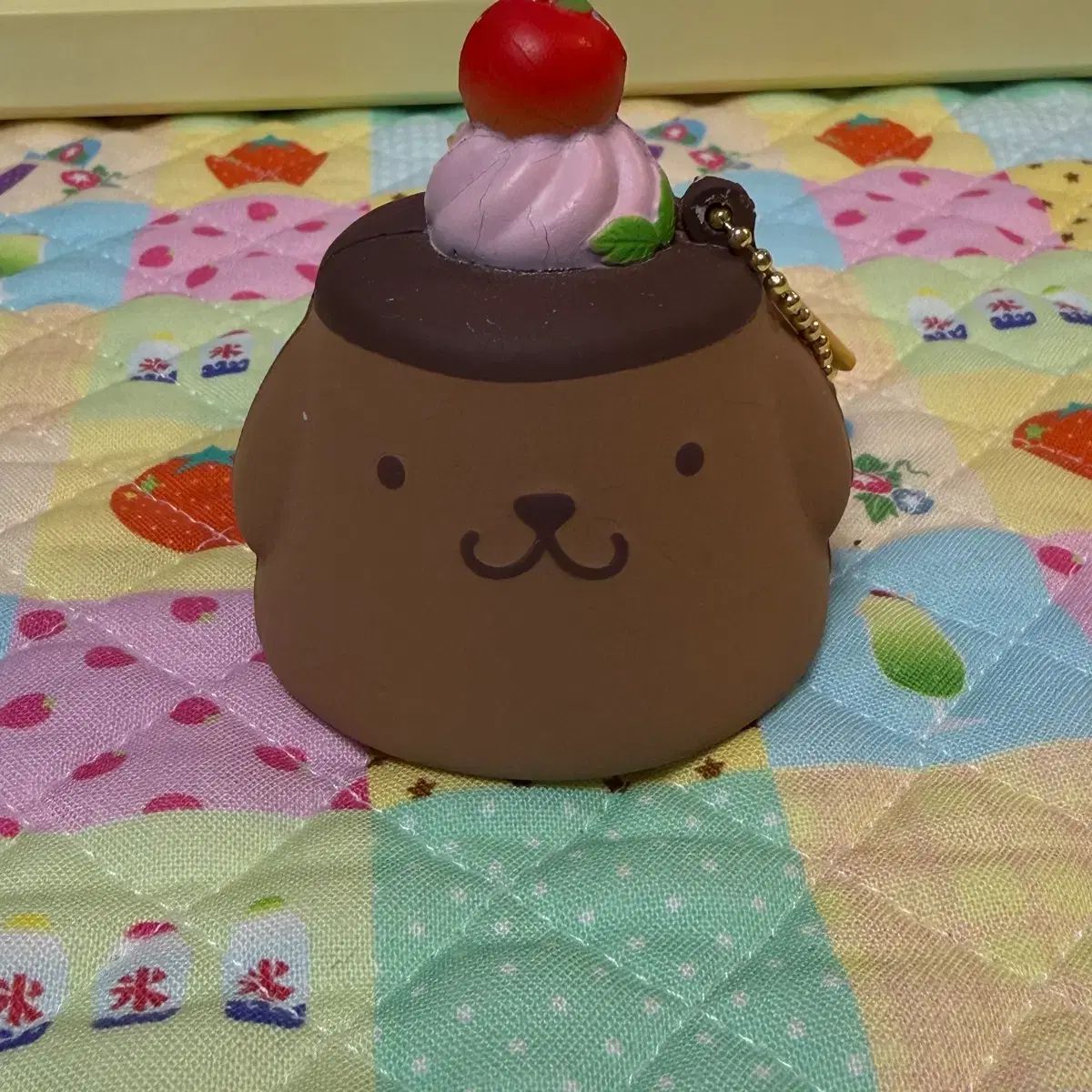 ポムポムプリン チョコプリン スクイーズ キーホルダー