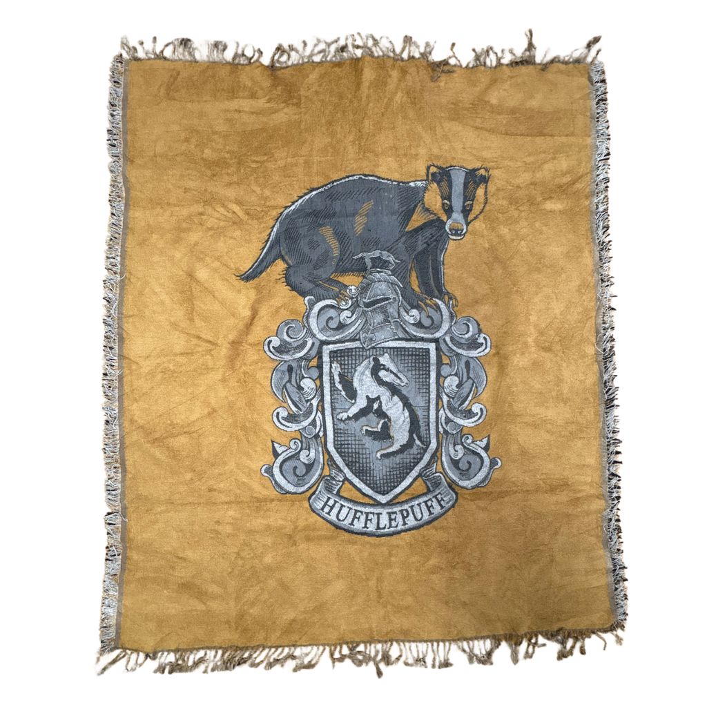 vintageラグ ブランケット マルチカバー タペストリー ハリーポッター ハッフルパフ Rug Blanket Haryy Potter 3026