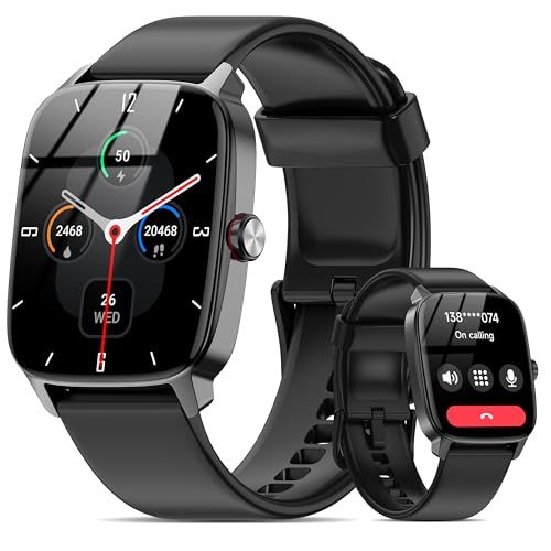 TGW01 スマートウォッチ【2026年アップグレード版】iPhone/Android対応 Bluetooth5.4 通話機能付き 1.85インチ大画面 LINE/SMS通知 活動量計 100種類運動モード IP68防水 250種類文字盤 ベ 21d1fa04