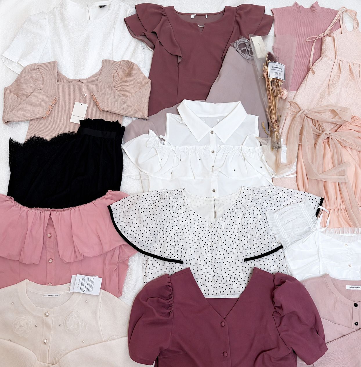 【新品未使用中心15点】大人可愛いフェミニン服まとめ売り M｜イメコン診断付き