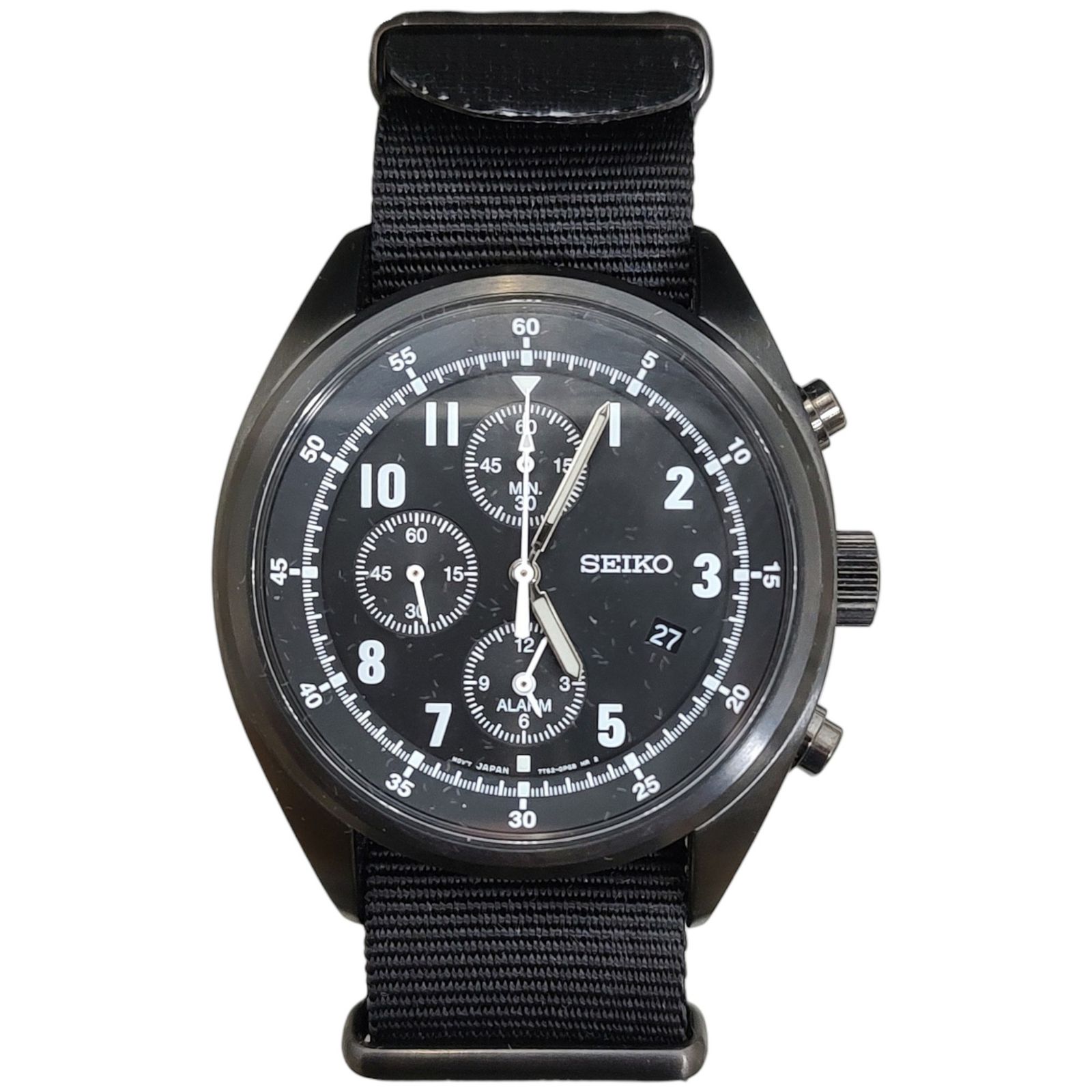 NONNATIVE ノンネイティブ ×SEIKO 500本限定 CHRONOGRAPH WATCH クロノグラフウォッチ NN-A2751 F ブラック