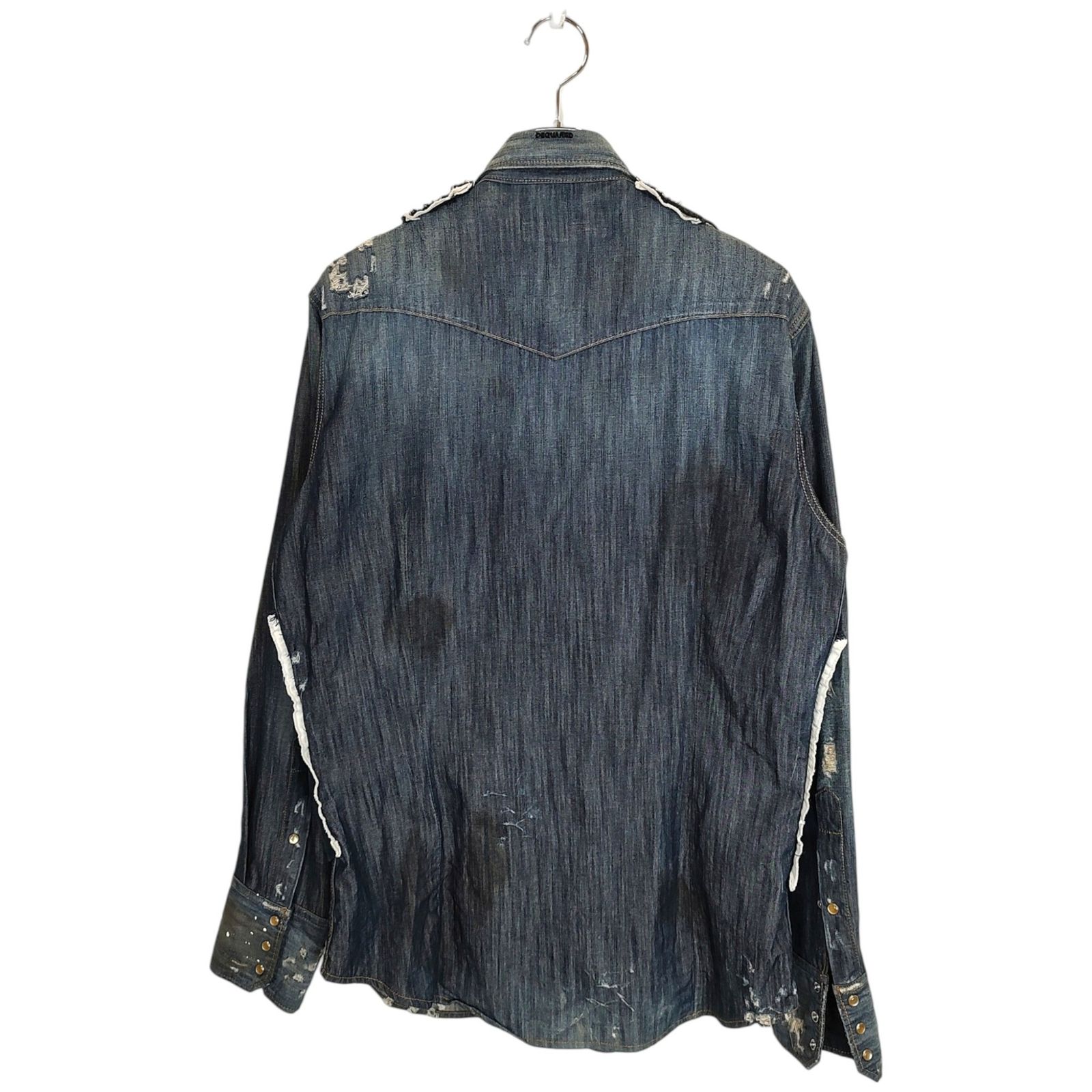 DSQUARED2 ディースクエアード Vintage processed vest docking denim