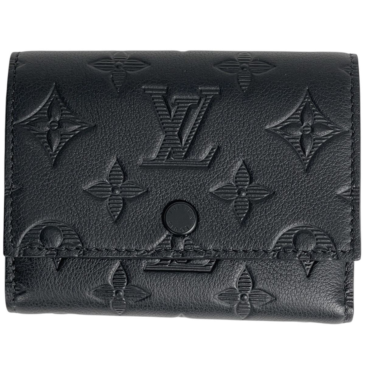 ルイ・ヴィトン Louis Vuitton ヴィクター ウォレット モノグラムシャドウ 三つ折り財布 レザー ノワール(ブラック) M12635 メンズ 【中古】