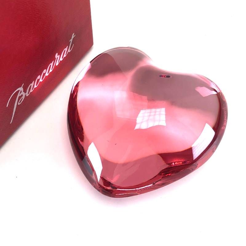 文房具・事務用品 【美品・箱付き】Baccarat バカラ／ハート ペーパー