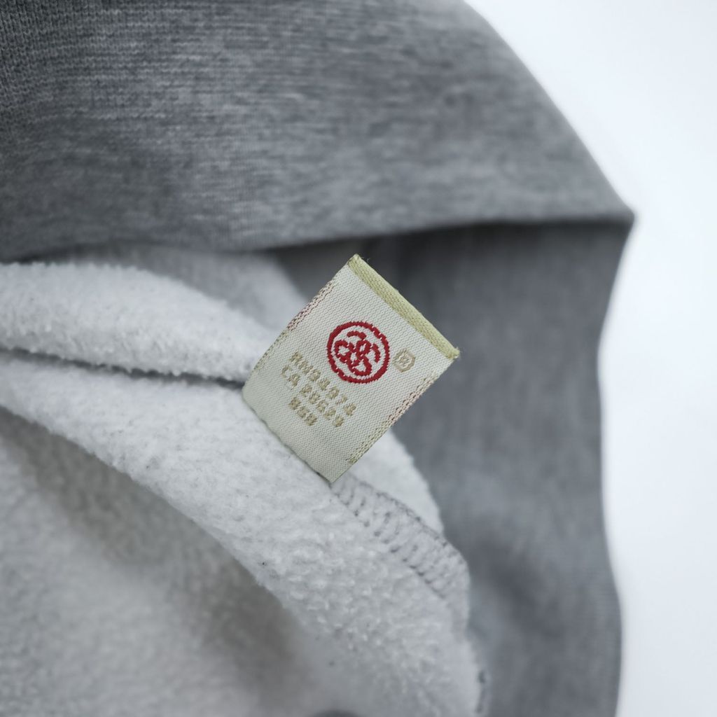 STUSSY 00年代 USA製 ヴィンテージ ジップパーカー L グレー 裏起毛
