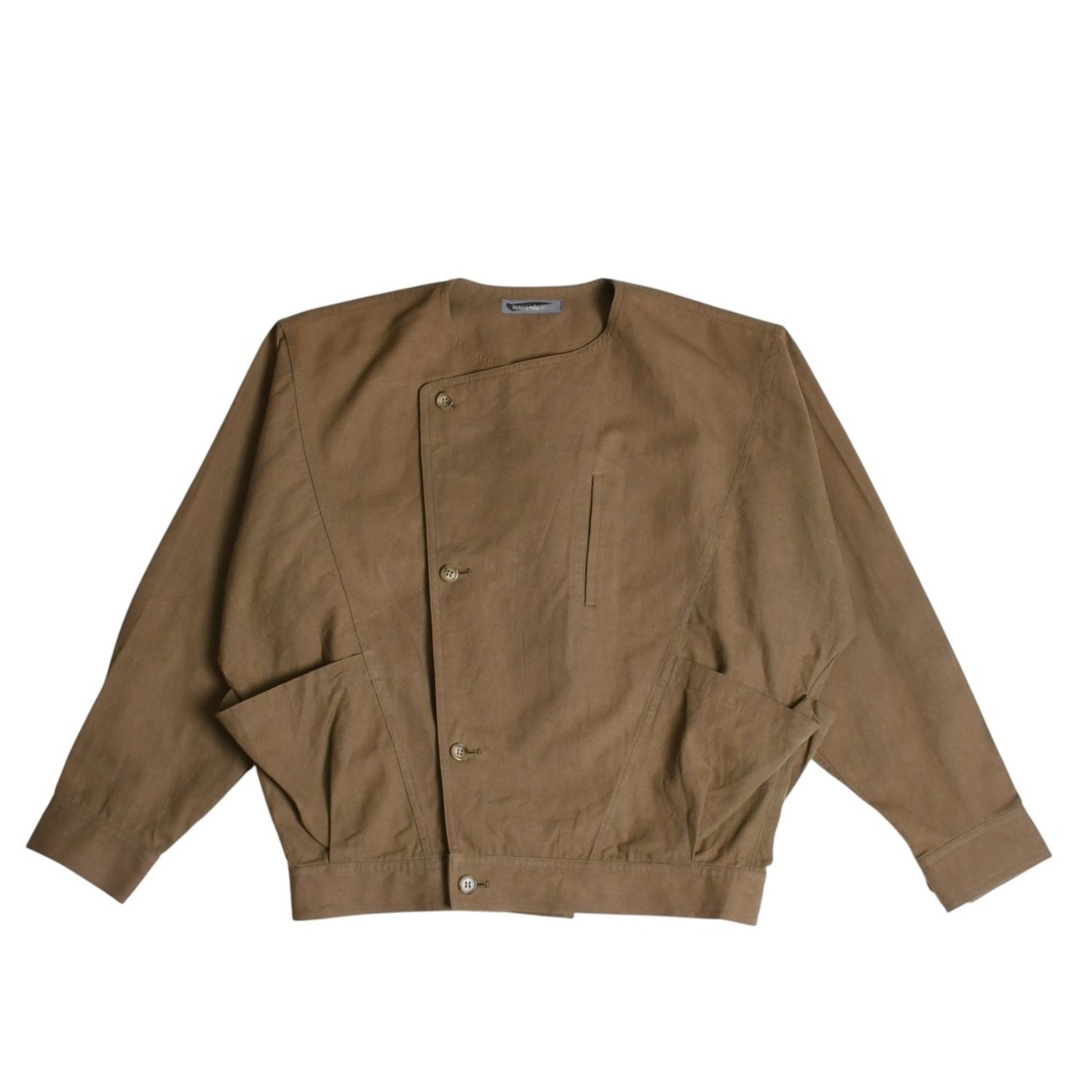 ISSEY MIYAKE MEN イッセイミヤケ メン VINTAGE ヴィンテージ 80's ジャケット LG31584 サイズM 筆タグ ブラウン イカ 美品 中古 4a003575