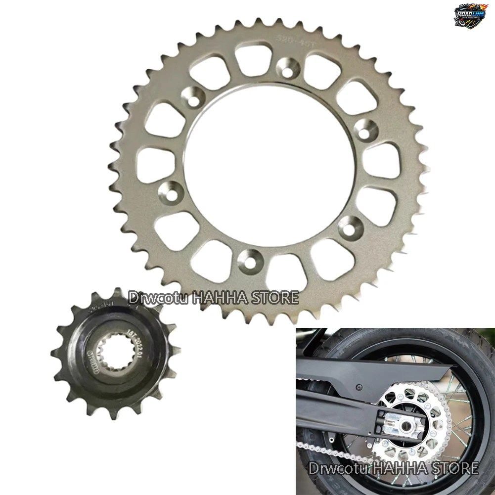 フロント16T、リア45Tスプロケットチェーンホイールギア大小チェーンスプロケットCFMOTO 800-5 800MT CF800-5 MT800用