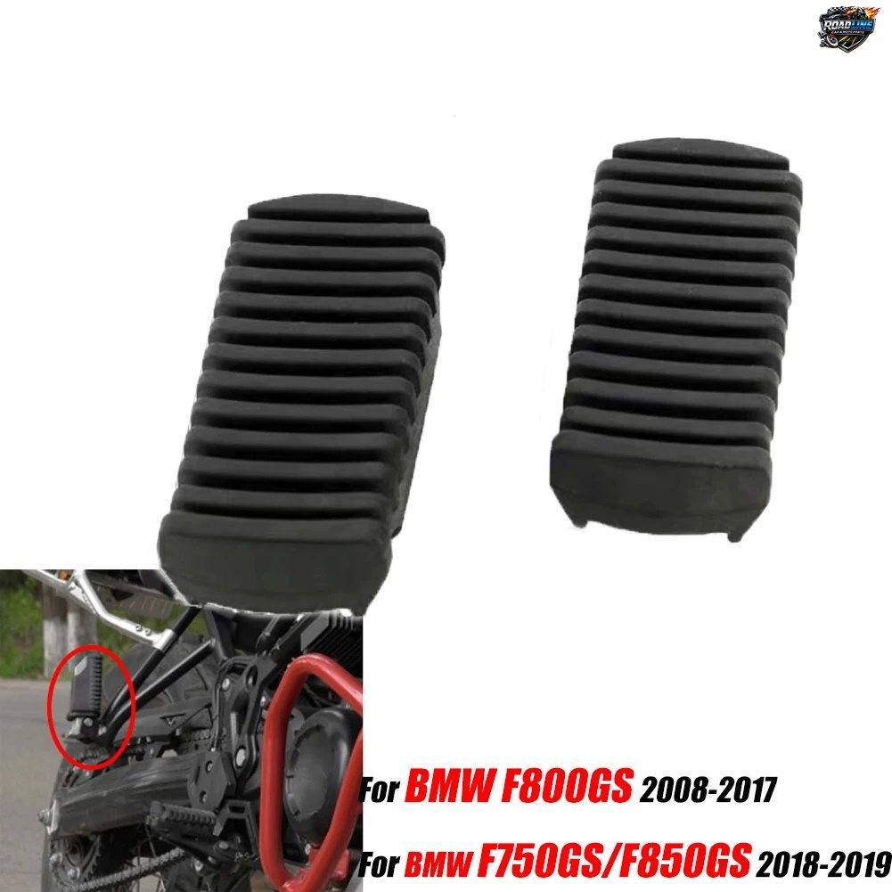 BMW F800GS 2008-2017、F750GS、F850GS 2018-2019用オートバイパッセンジャーフットレストプレートラバースリーブリアフットペグフットペダ