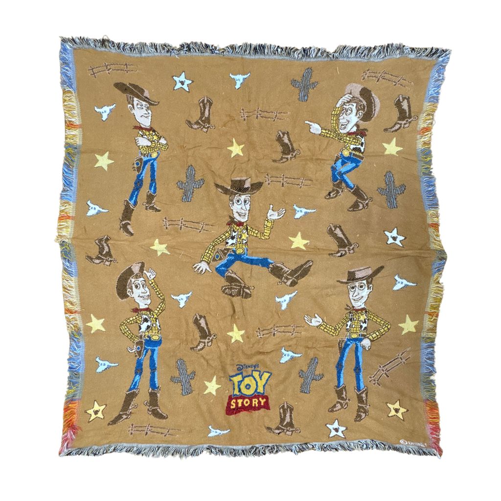 vintageラグ ブランケット マルチカバー タペストリー トイストーリー ウッディ ピクサー Rug Blanket Disney Pixar 3048