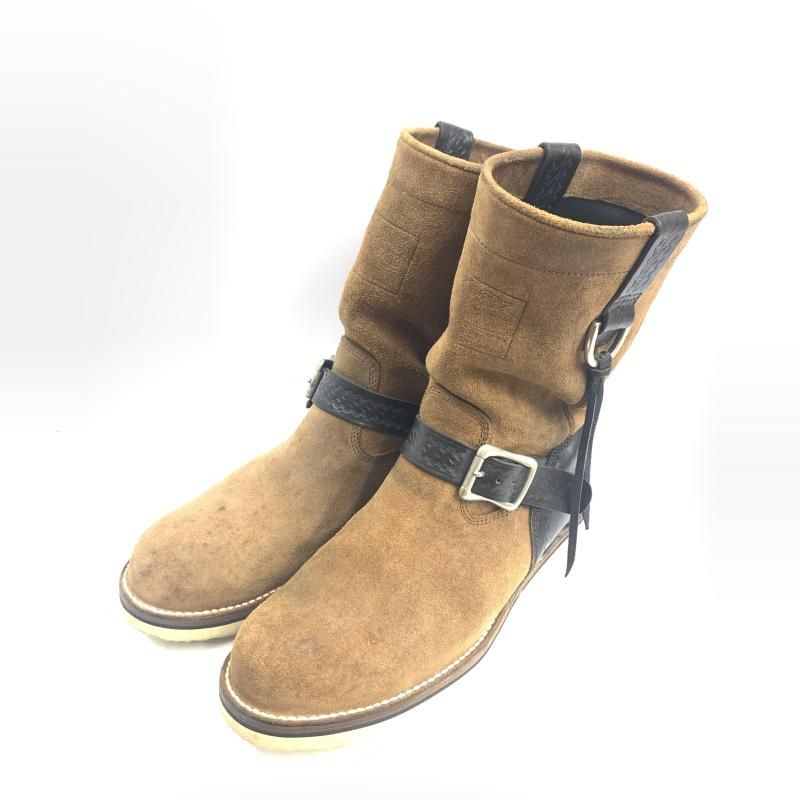 【中古】NEIGHBORHOOD エンジニアブーツ サイズUS9～10相当 ブラウン 102MKNH-FW01 ネイバーフッド[92]