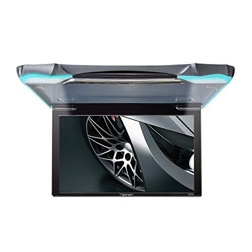R◆EONON フリップダウンモニター 1920*1080 11.6インチ HDMI入力 リアモニター 超薄型 (L0154) LEDライト付き IRトランスミッター内蔵 電源記憶機能 USB接続 656e2e2b