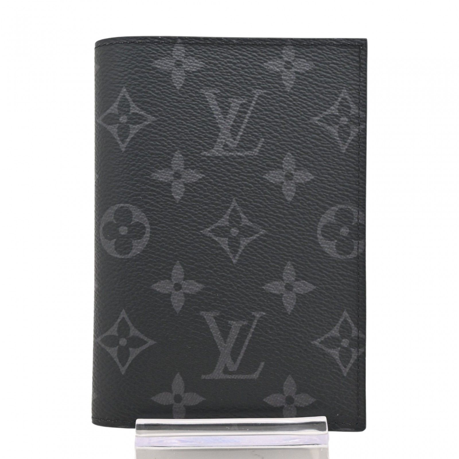 【中古】ルイヴィトン モノグラム エクリプス クーヴェルテュール パスポール NM パスポートケース Aランク lv5848vv