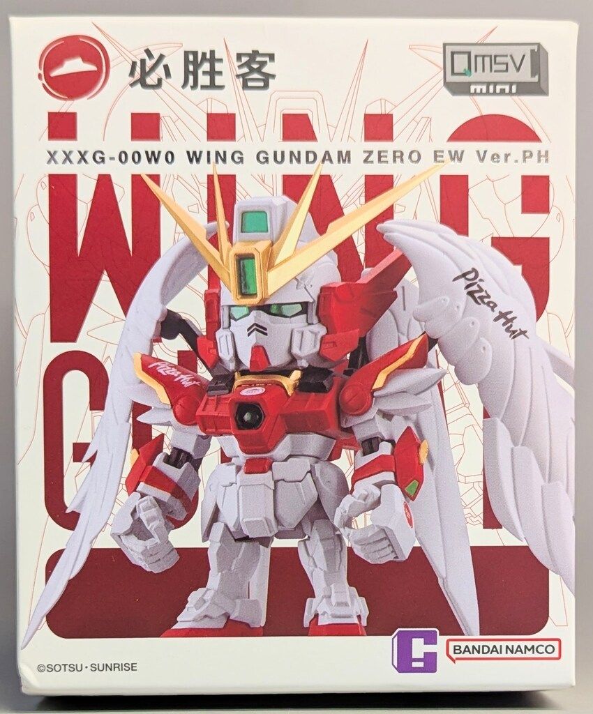 QMSV MINI ピザハット限定 ウィングガンダムゼロ EW QMSV mini / Q-Style DESIGN ガンダムウィング30周年コラボ×ピザハット