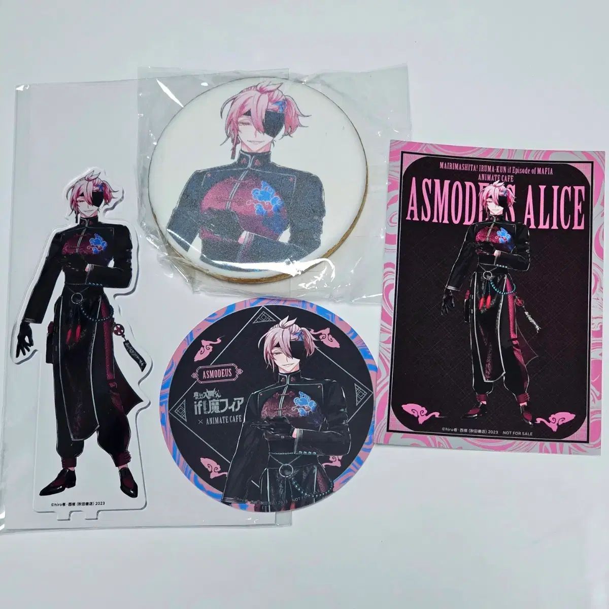 悪入門 マフィア アニメイト コラボカフェ アリ ス アークス アクリルスタンド コースター グラッテ