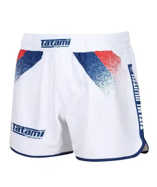 新品) タタミ Abstract White Blue 柔術 Jiu-Jitsu ハーフパンツ ショーツ
