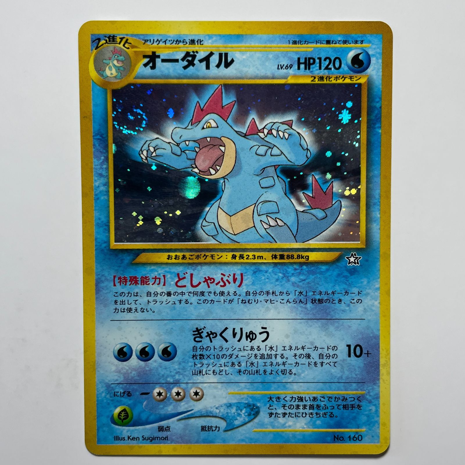 オーダイル 旧裏 ホロ neo プレミアムファイル【PSA10】NO.160 オーダイル No.160 neoプレミアムファイル Feraligatr No.160 Neo