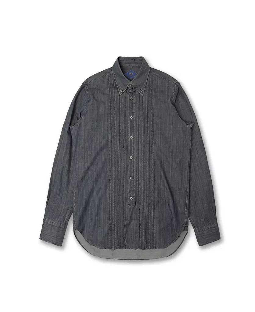 リングジャケット Ring Jacket RJ ウォッシュ デニム ボタンダウン プリーツ シャツ