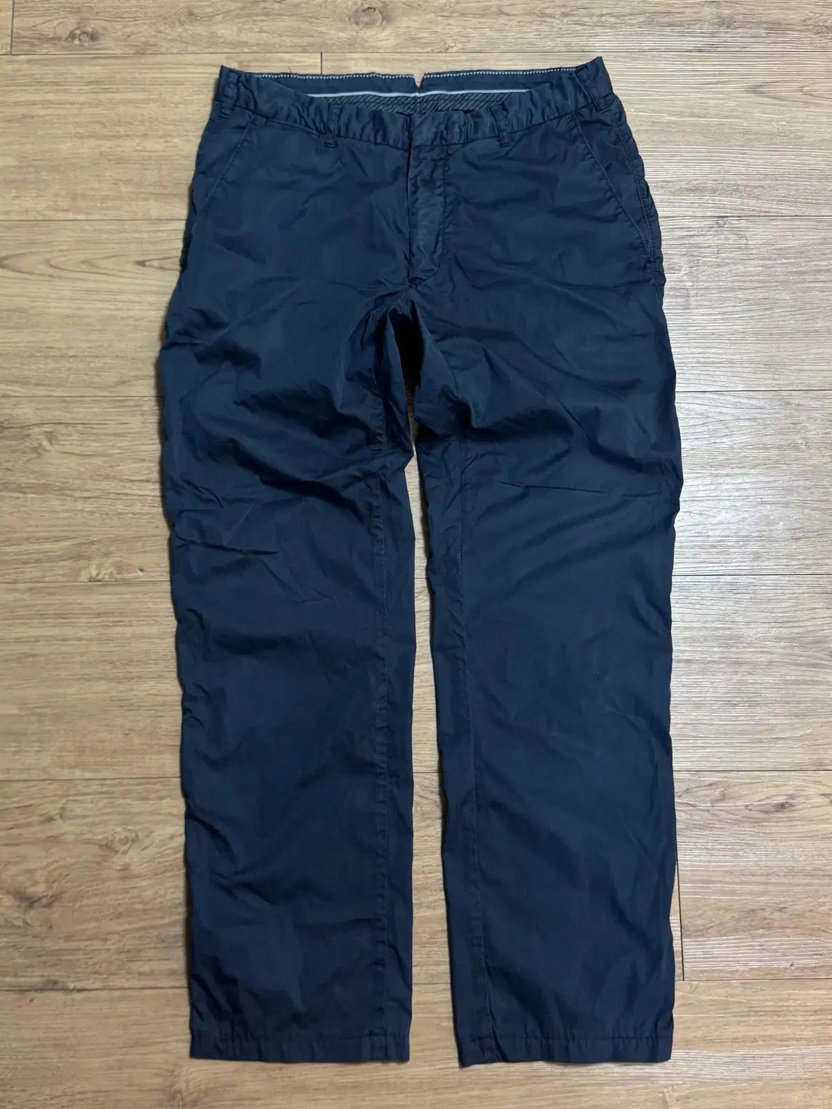 (48) C.P. COMPANY シーピーカンパニー ガーメントダイング ナイロン パンツ ネイビー