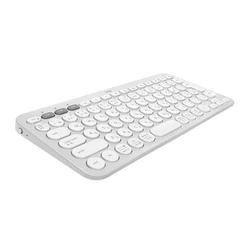 ロジクール ワイヤレスキーボード PEBBLE KEYS 2 K380sOW 薄型 軽量 415g 小型 Bluetooth Logi Bolt ワイヤレス 無線 キーボード Easy-Switch 日本語配列 電池寿命36ケ月 Window 1b7aa398