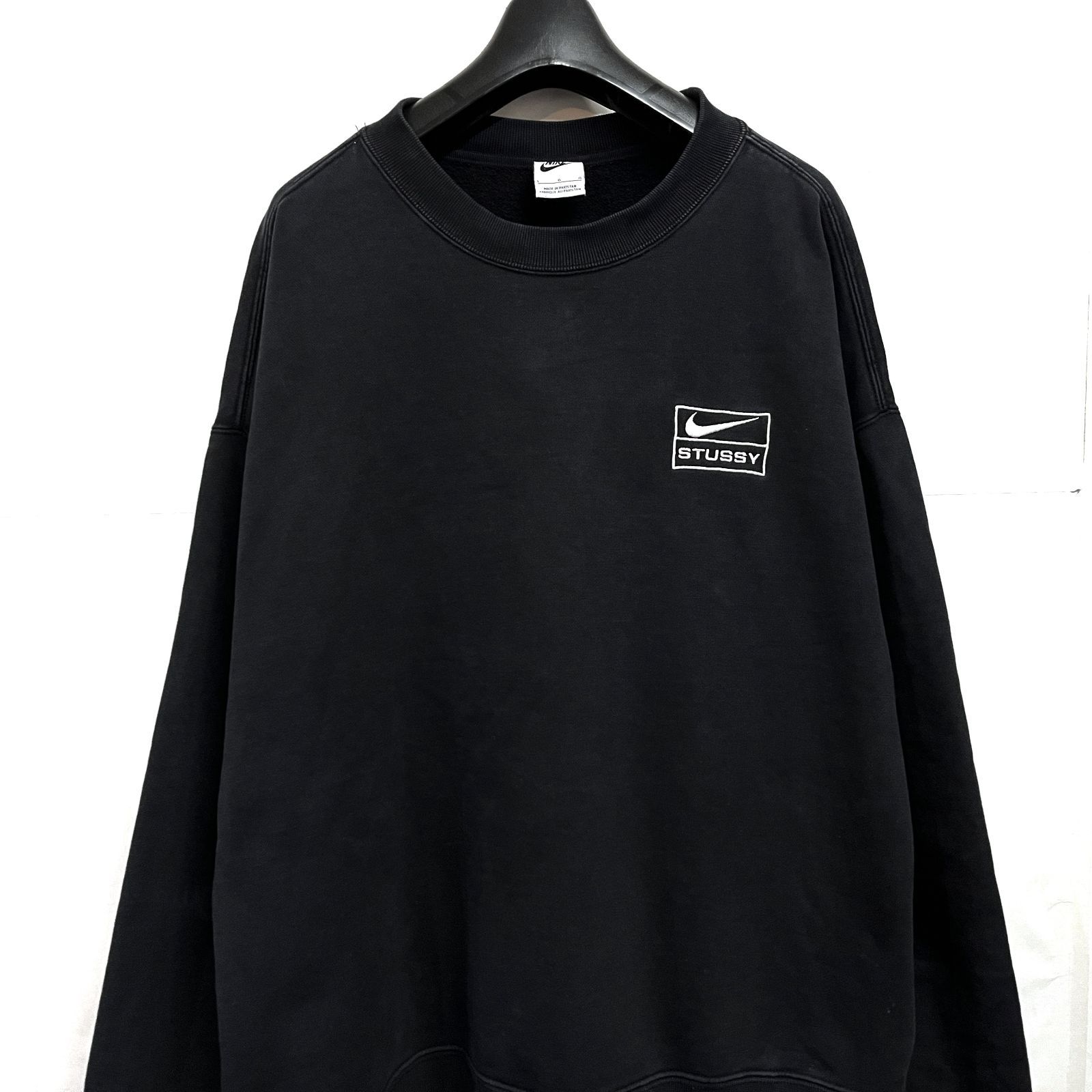 【美品】ナイキ × ステューシー コラボ クルーネック スウェット ブラック Stussy x Nike｜ステューシー ナイキ クルーネック スウェット - メルカリ