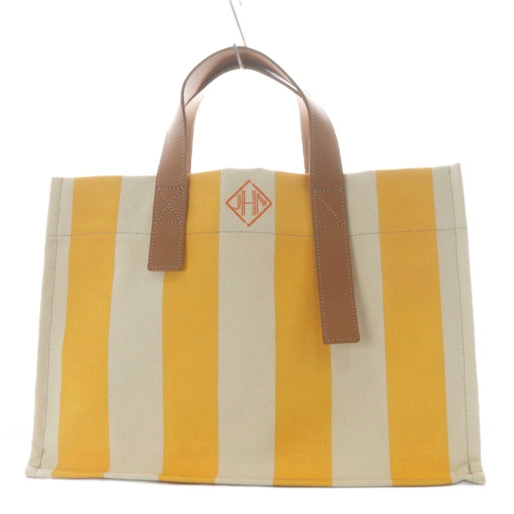 【jnhearts】キャンバストートバッグ Garden ジェイエヌハーツ J.N.Hearts GARDEN ボーダーキャンバストートバッグ
