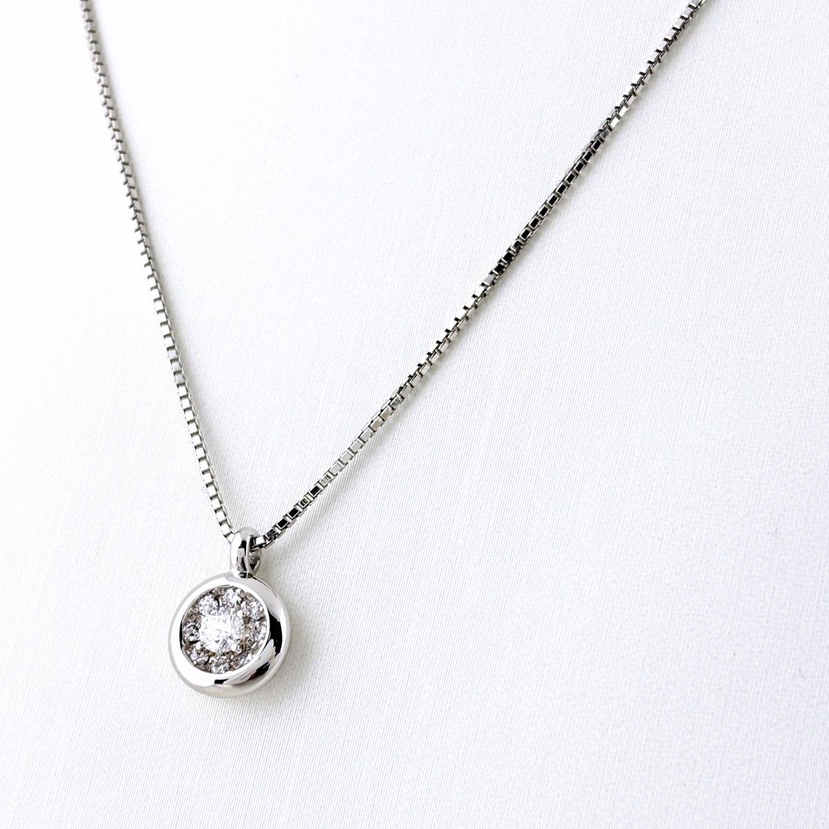 メレダイヤ ペンダントトップ プラチナ ペンダント ネックレス Pt900 Pt850 ダイヤモンド レディース 【中古】