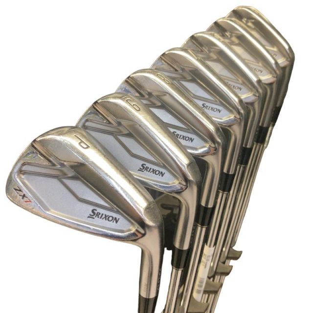 【中古】 ダンロップ SRIXON ZX7 8S アイアンセット IR Dynamic Gold D.S.T (フレックスS) メンズ 男性用 右利き 右用 Cランク ゴルフクラブ
