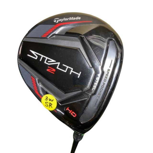 【中古】 テーラーメイド STEALTH2 HD 3W フェアウェイウッド FW TENSEI RED TM50(STEALTH FW) (フレックスSR) メンズ 男性用 右利き 右用 Cランク ゴルフクラブ