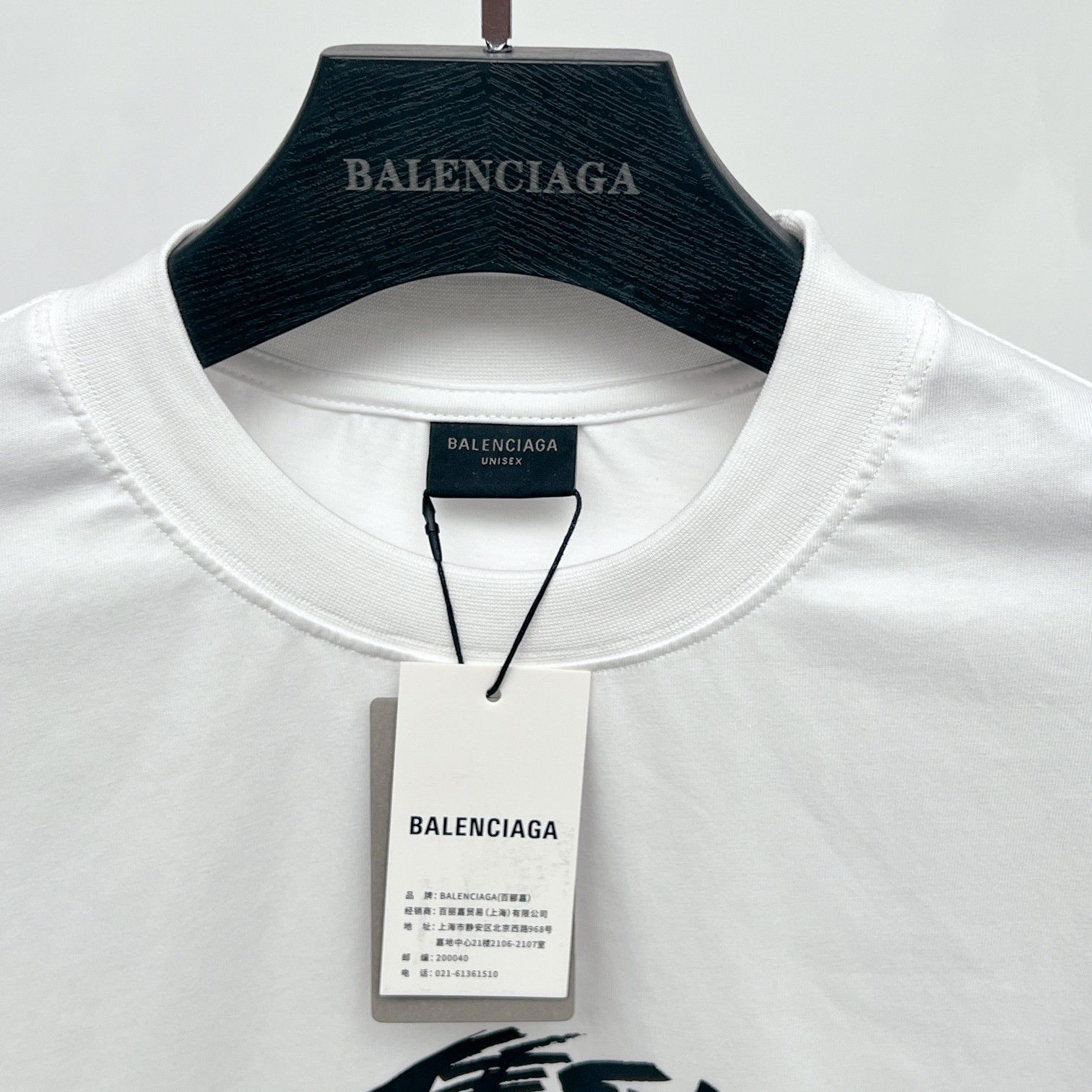 本日限定特価】BALENCIAGA メンズ＆レディース ロングスリーブ Tシャツ 