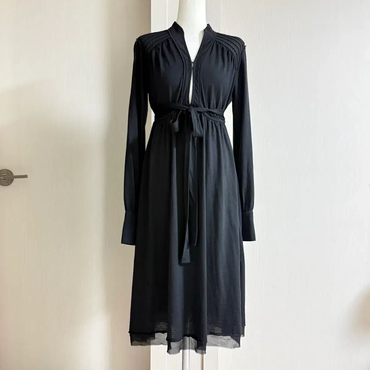 CoSTUME NATIONAL ブラック ロング ONE PIECE ベルト 含む