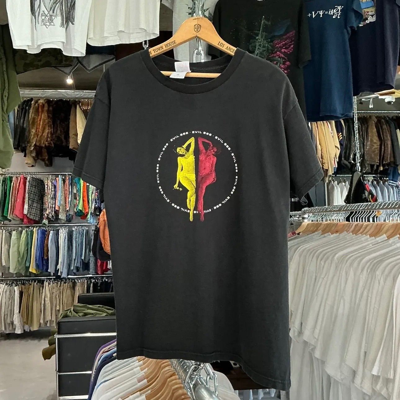 00s FRUIT OF THE LOOM Evil666 Tee フルーツオブザルーム 人物 Tシャツ