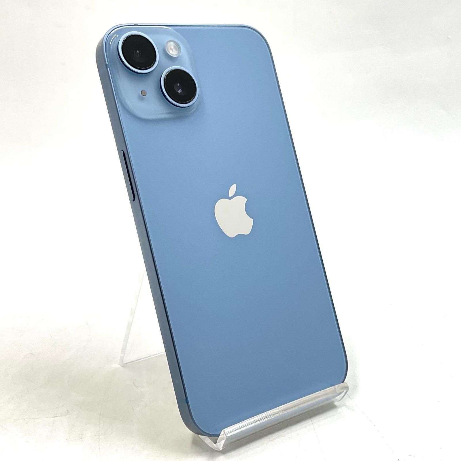 【全額返金保証】【最速発送】 iPhone 14 128GB ブルー SIMフリー 白ロム 美品 動作確認済 80%