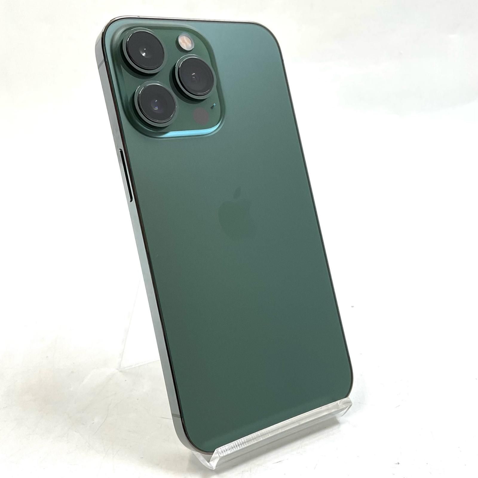 【全額返金保証】【最速発送】 iPhone 13 Pro 256GB アルパイングリーン docomo 白ロム 美品 動作確認済 95%
