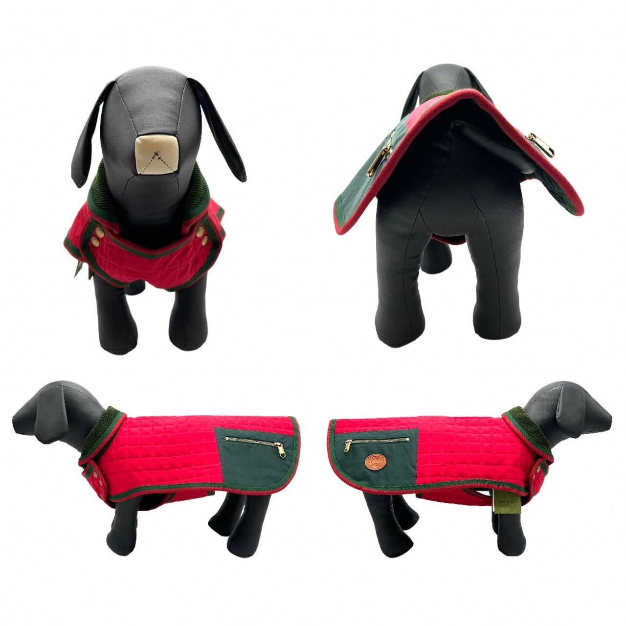 GUCCI グッチ ドッグウェア コットン M 犬 ペット 服 695733 グリーン