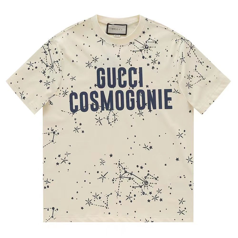 【今日特価】Gucci 春夏 ユニセックス 植?ロゴ T シャツ